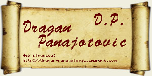 Dragan Panajotović vizit kartica